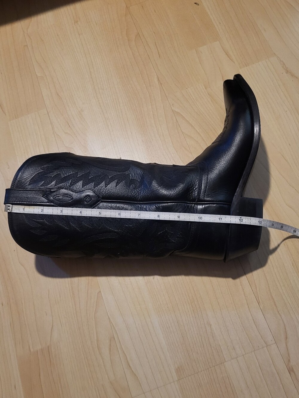 Old West Womens Leather Snip Toe Cowboy Boots, Size 7.5 To 8 - Picture 10 of 14